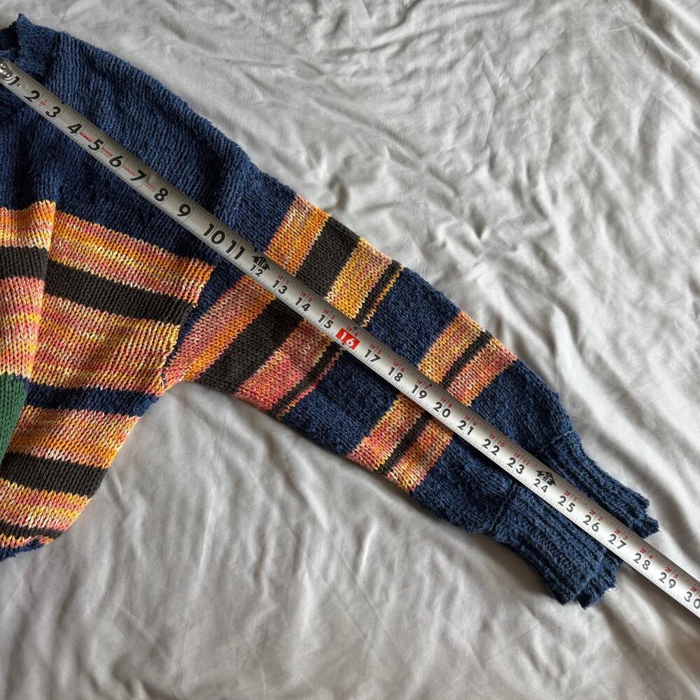 BDG Urban Outfitters Mallard Duck Sweater Women’s Medium Blue Striped Cotton - Picture 10 of 10